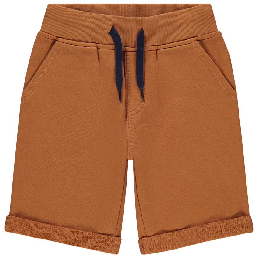 Bermudas de felpa jaspeada. 