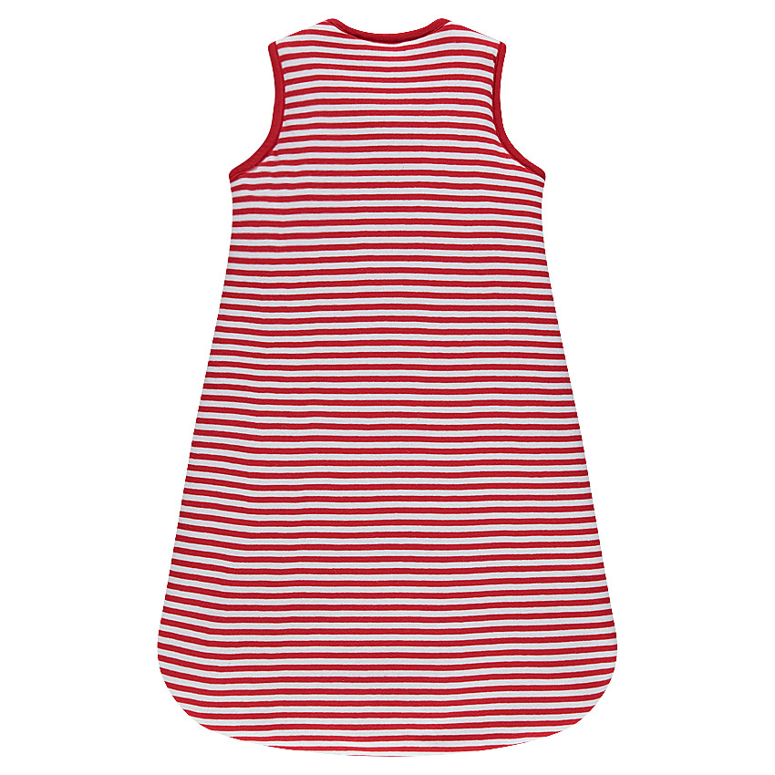 Saco de dormir sin mangas de punto de rayas con dibujo de alce 