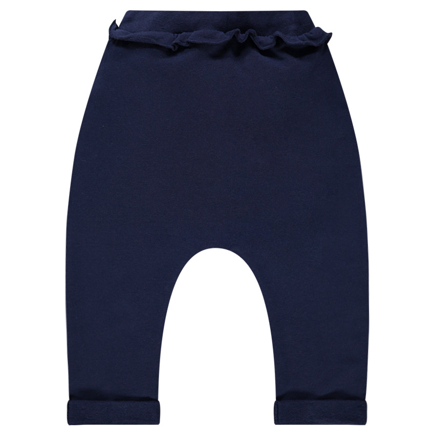 Pantalón de chándal de felpa lisa con detalles estampados  Additional Pantalón de chándal de felpa lisa con detalles estampados