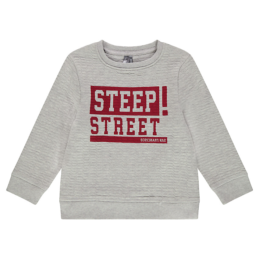 Sudadera de felpa de fantasía con texto estampado 