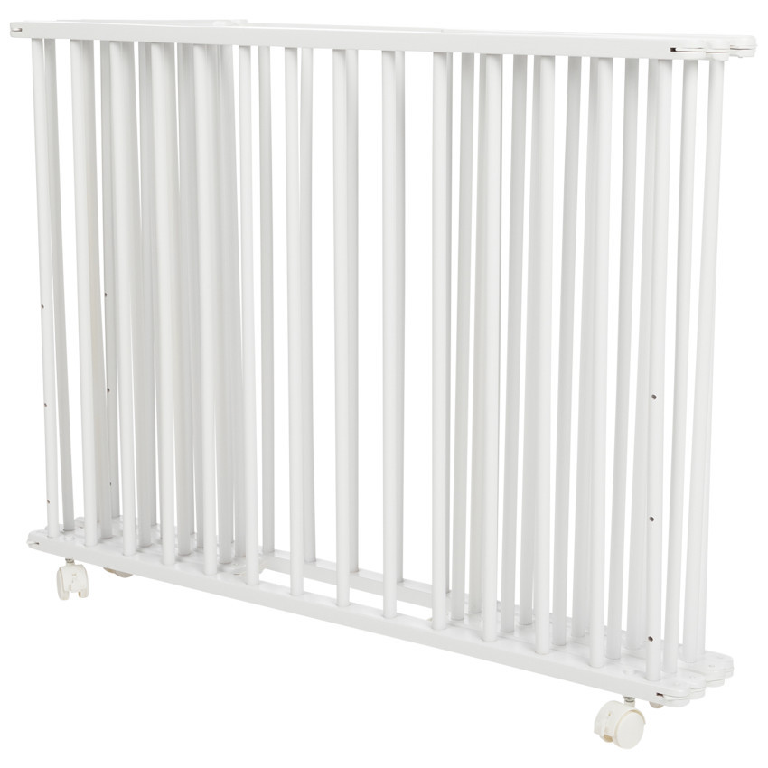 Parque plegable de madera - Blanco 