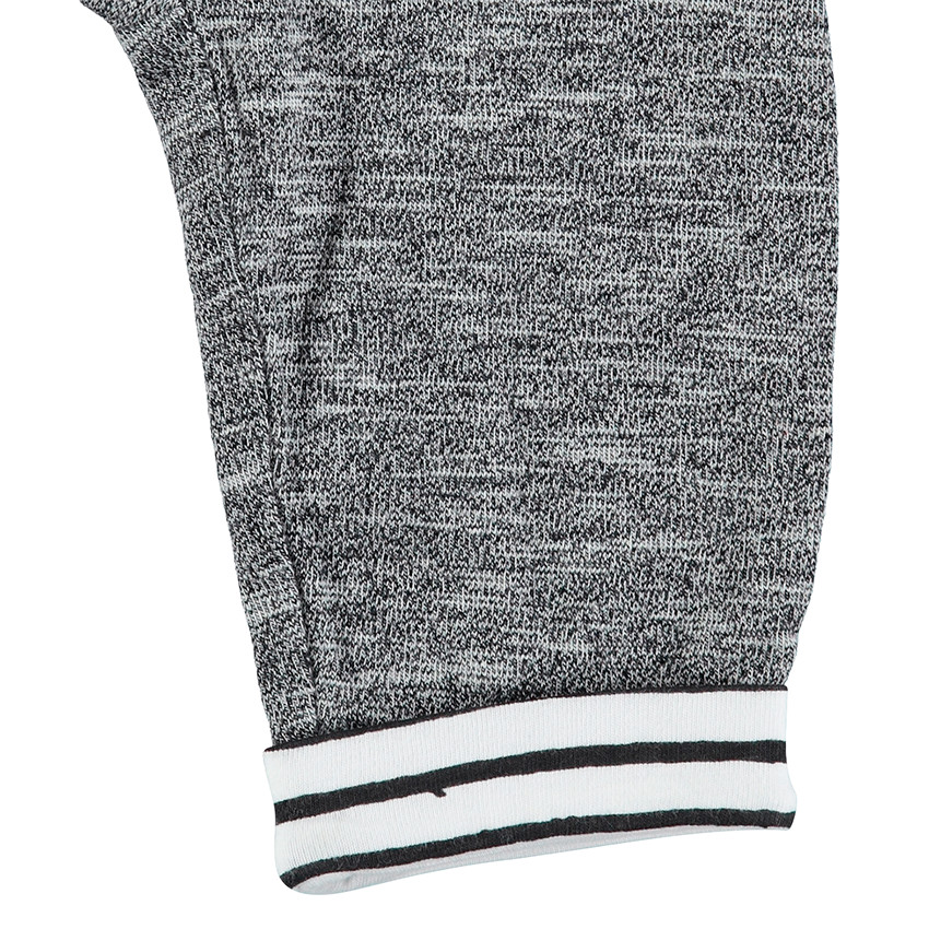 Conjunto de camiseta de rayas y pantalón de punto asargado 