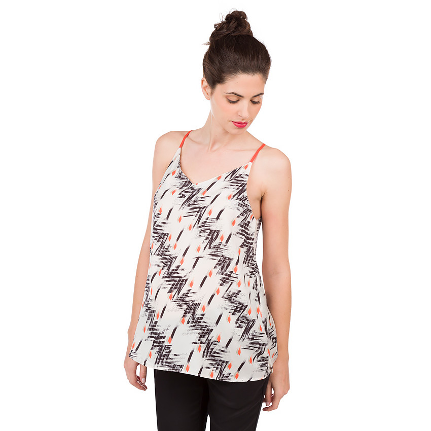 Top de embarazada con estampado all-over. 