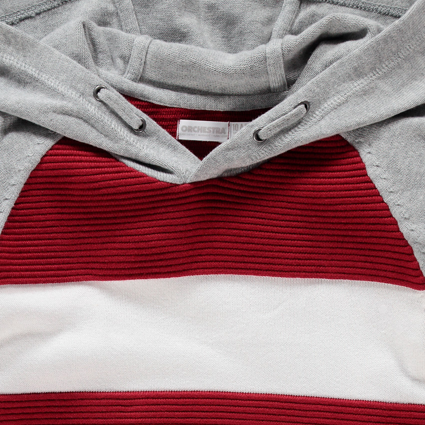 Jersey de punto con capucha con punto otomano  