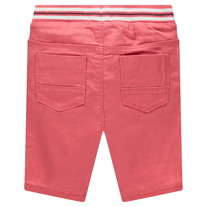 Bermudas de algodón teñido con cintura elástica 