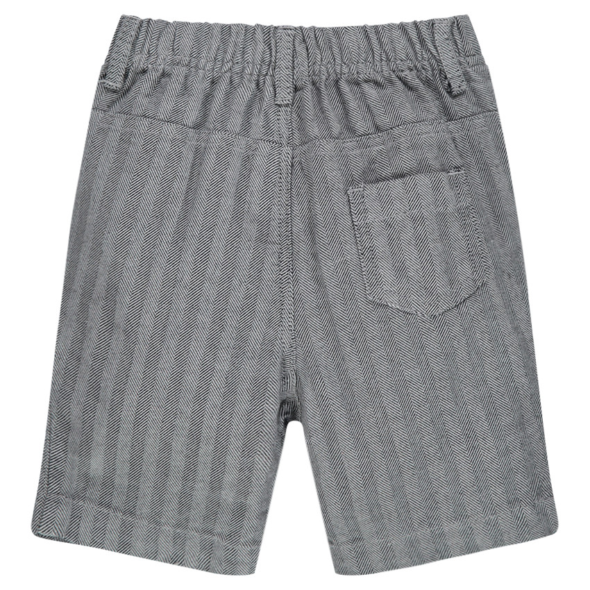 Bermudas de algodón con espiguillas 