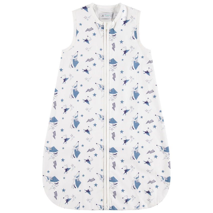 Saco de dormir sin mangas  con estampados zorritos all over 