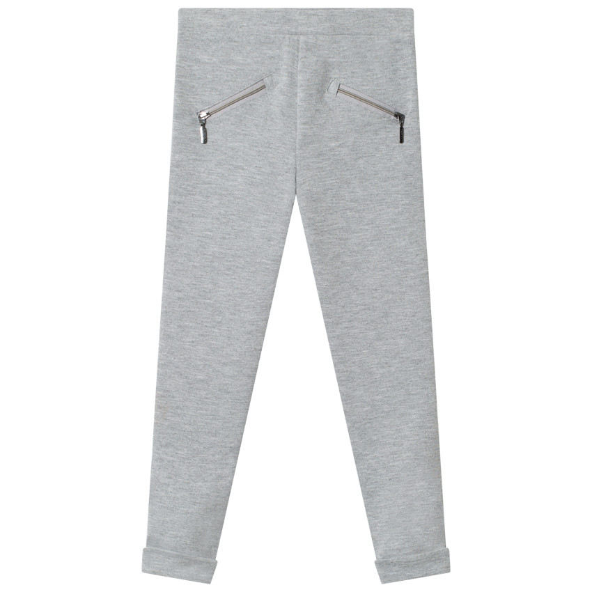 Jegging en milano à bandes et poches zippées 
