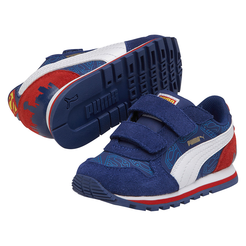 Zapatillas de deporte de caña baja con velcro Puma con impreso Superman 