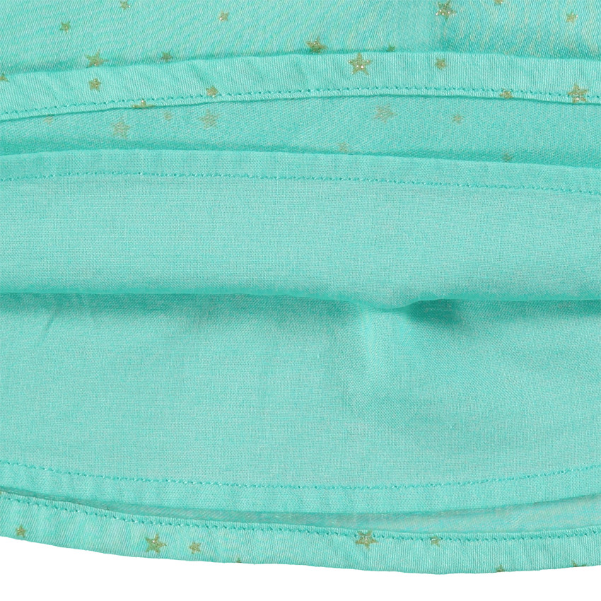 Túnica de manga larga con estrellas doradas estampadas all-over 