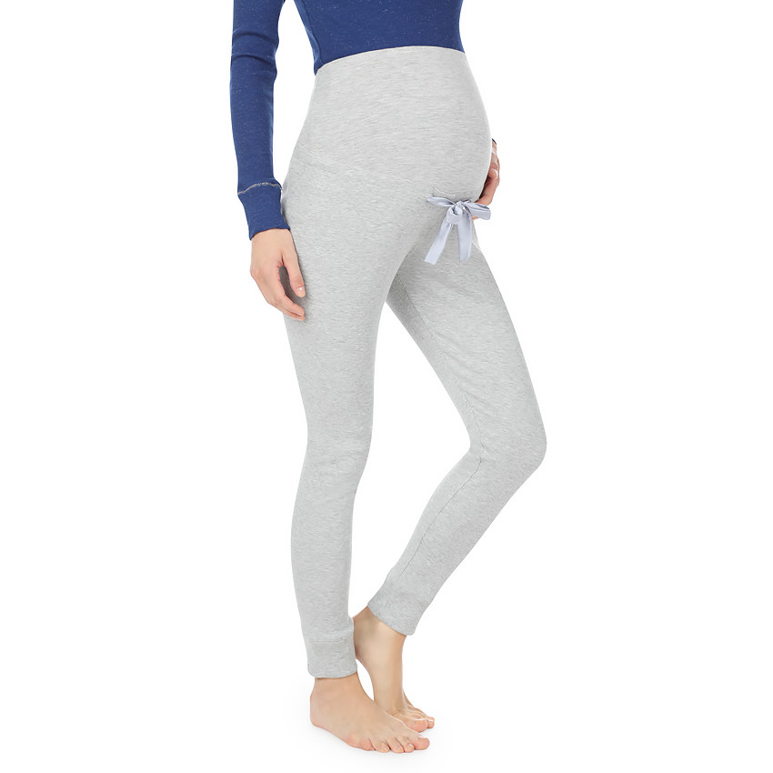 Pantalón de premamá cómodo con banda superior acanalada 