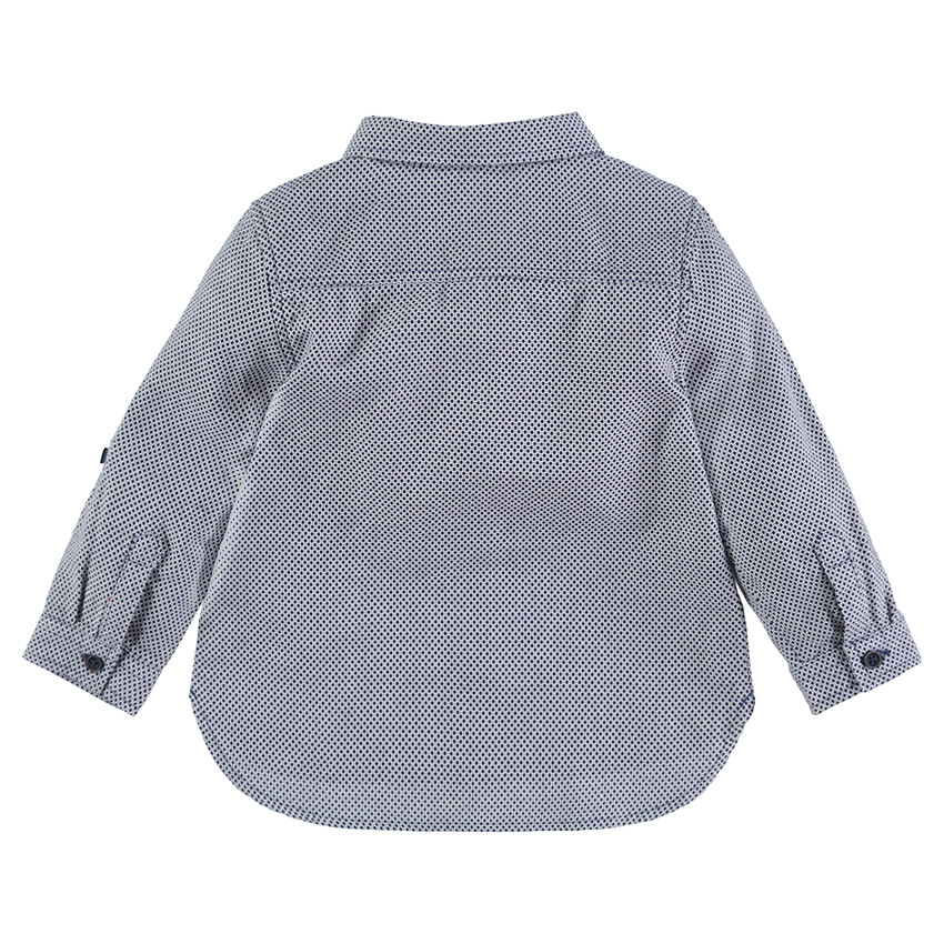 Camisa de manga larga con micro estampado all over 