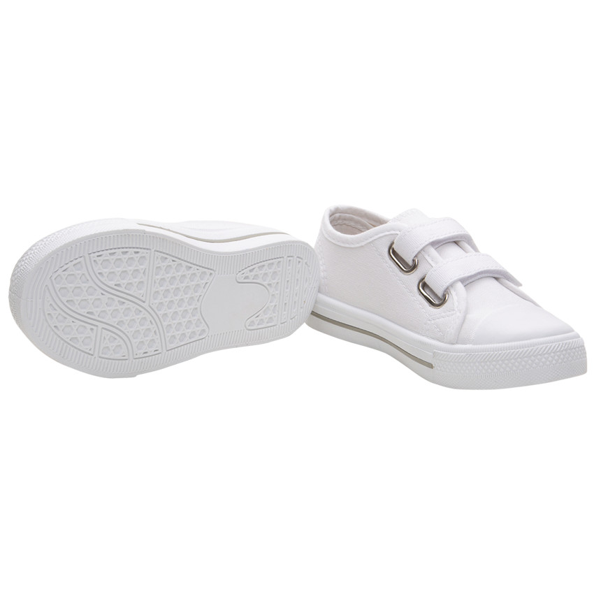 Zapatillas blancas de tela con velcros de la 24 a la 35  Additional Zapatillas blancas de tela con velcros de la 24 a la 35