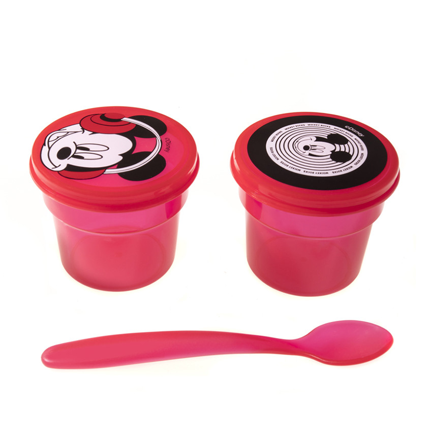 Conjunto 2 bols y cucharra Mickey 