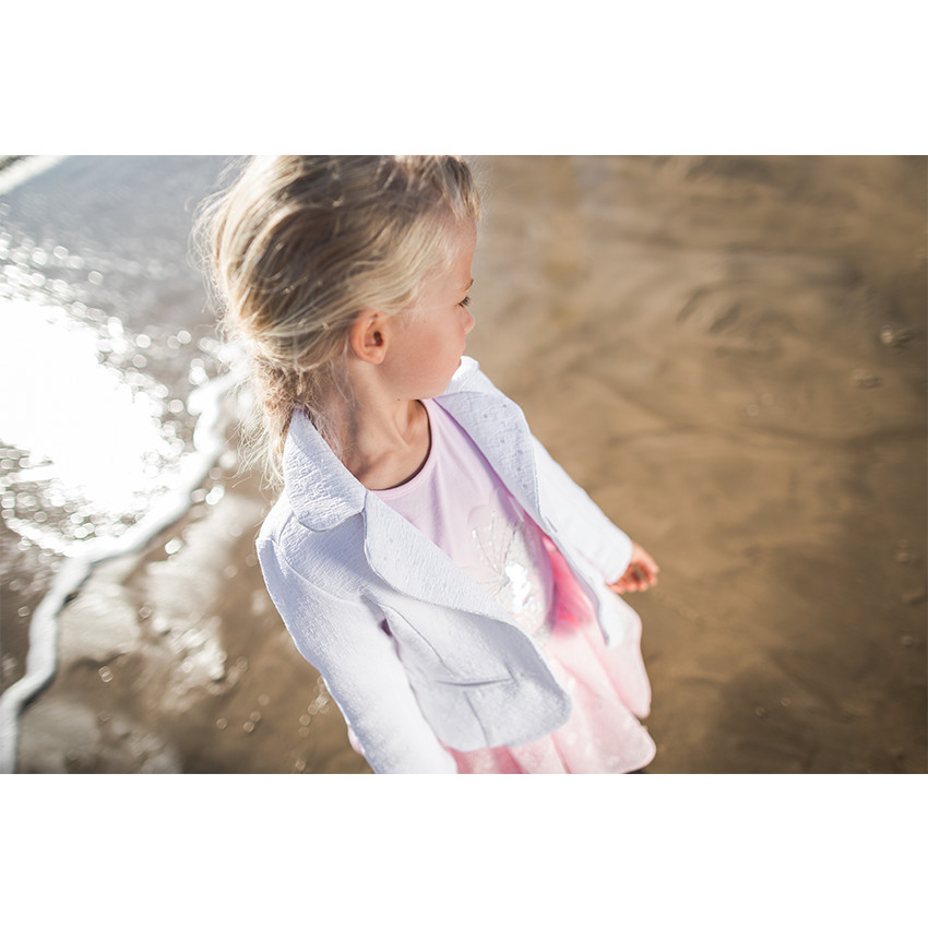Chaqueta de jácquard con forro satinado 
