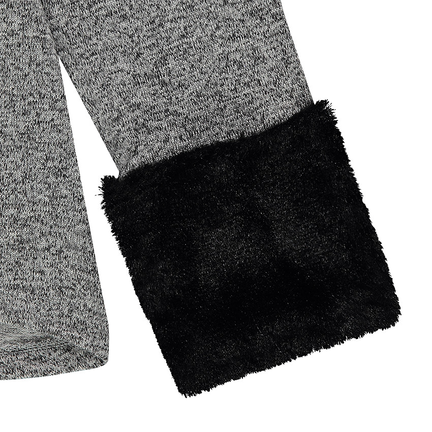 Júnior - Sudadera de muletón asargado con apliques de pelo falso 