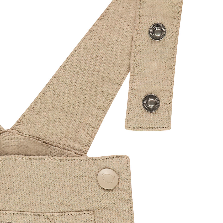 Peto largo de algodón con parches con animales 