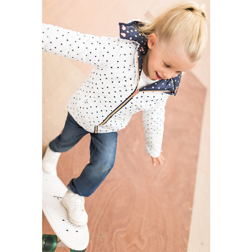 Anorak reversible con lunares all-over 