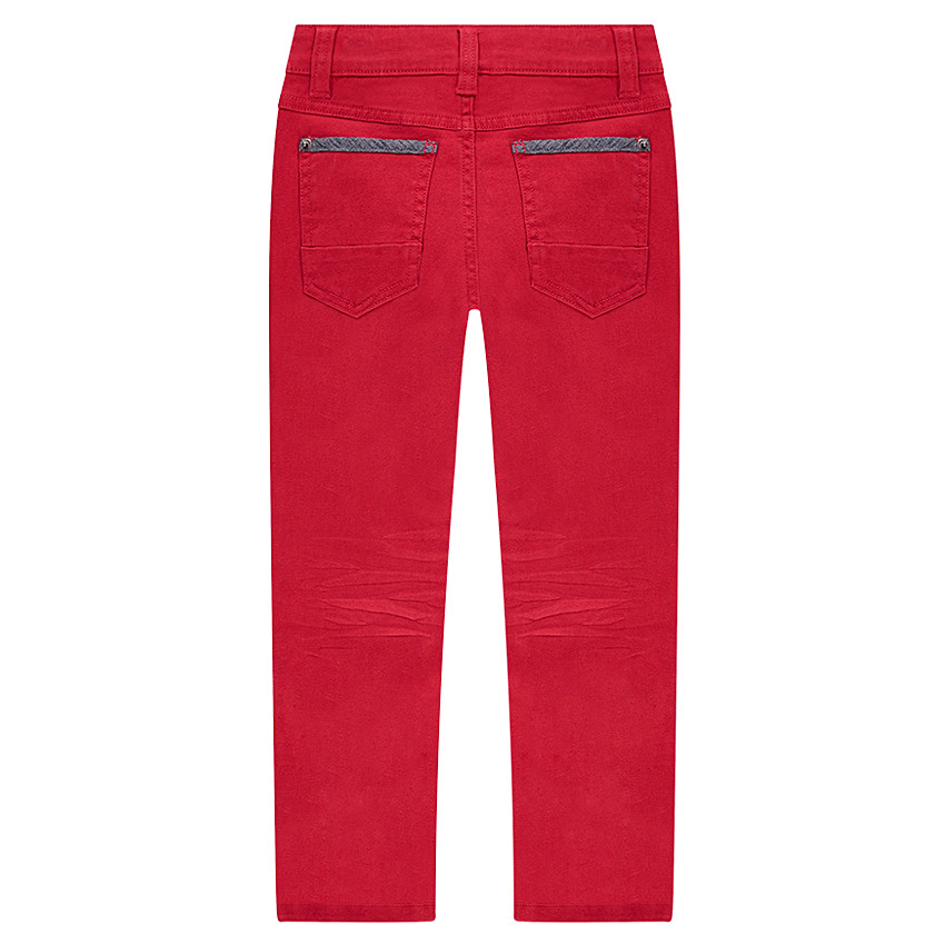 Pantalón rojo con rotos de fantasía 