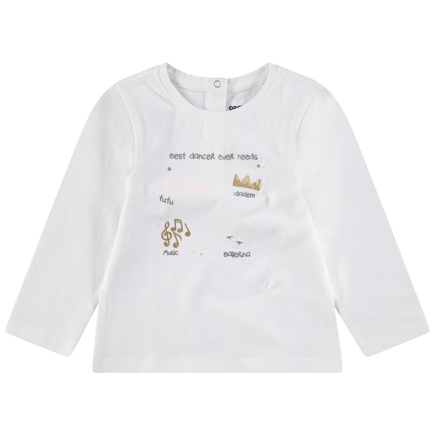 Camiseta de punto de manga larga con estampado de fantasía   Additional Camiseta de punto de manga larga con estampado de fantasía