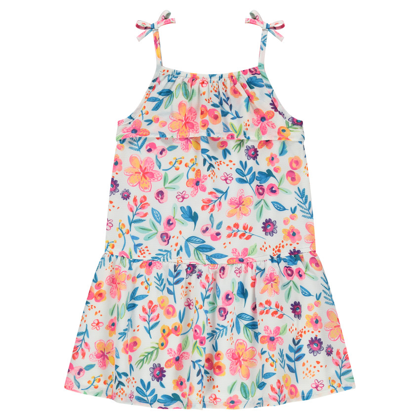 Vestido de volantes con estampado de flores  Additional Vestido de volantes con estampado de flores