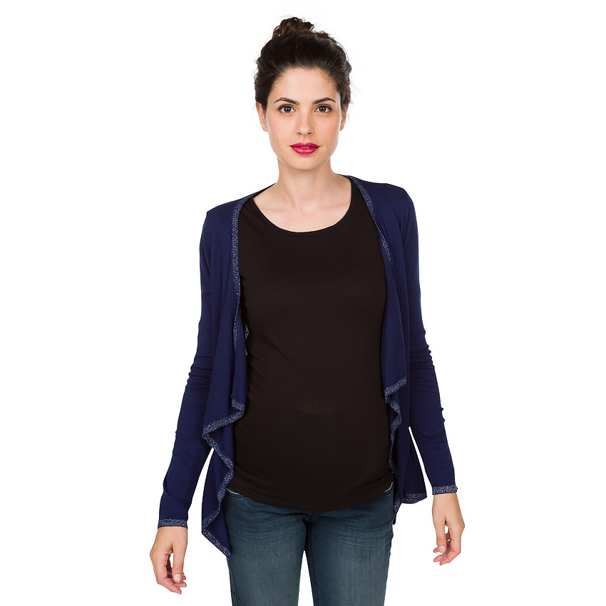 Chaqueta premamá con tela de fantasía 