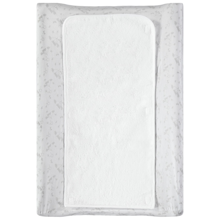 Housse de matelas à langer imprimée all-over avec tapis à scratch 