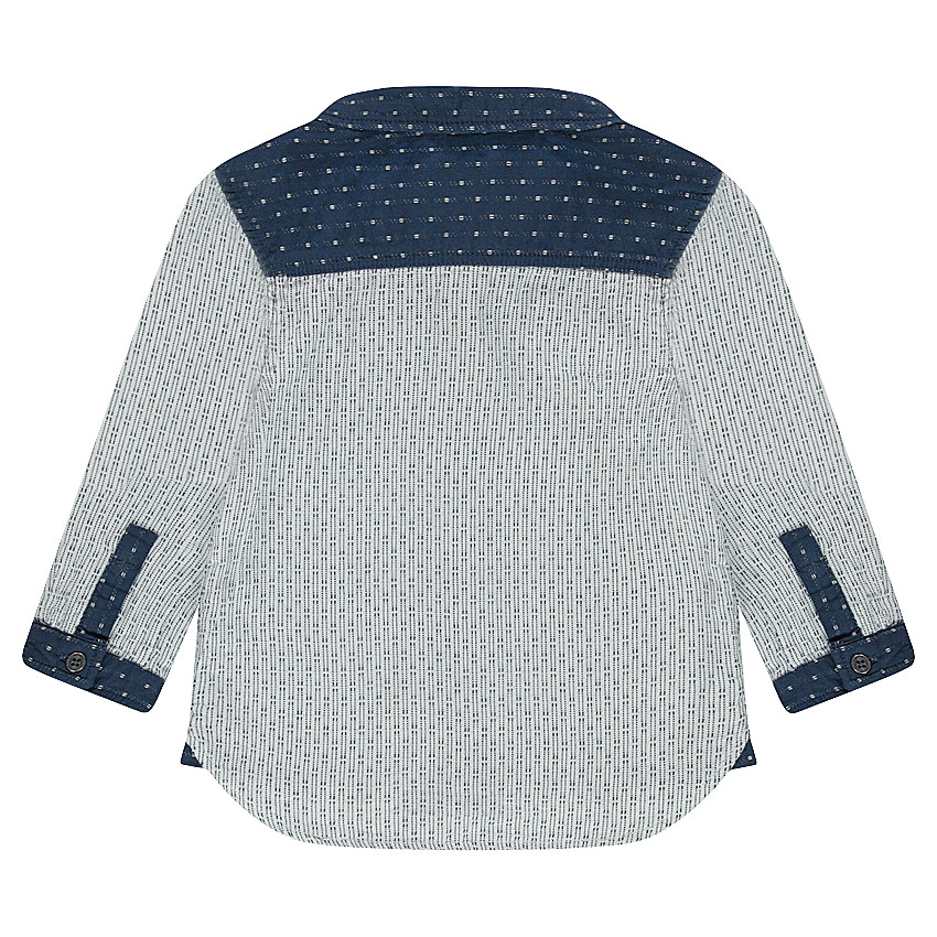 Camisa de manga larga con dibujo de jacquard 