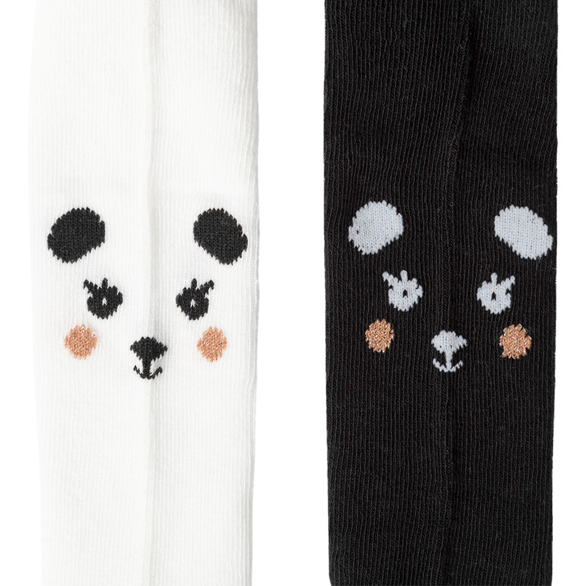 Pack de 2 leotardos grueso motivo  oso de jacquard  Additional Pack de 2 leotardos grueso motivo  oso de jacquard
