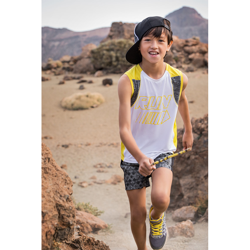 Short imprimé all-over avec poche zippée 