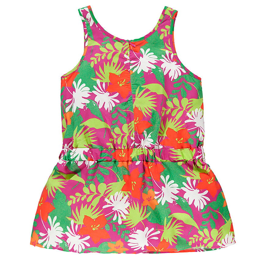 Túnica sin mangas con estampado de flor 