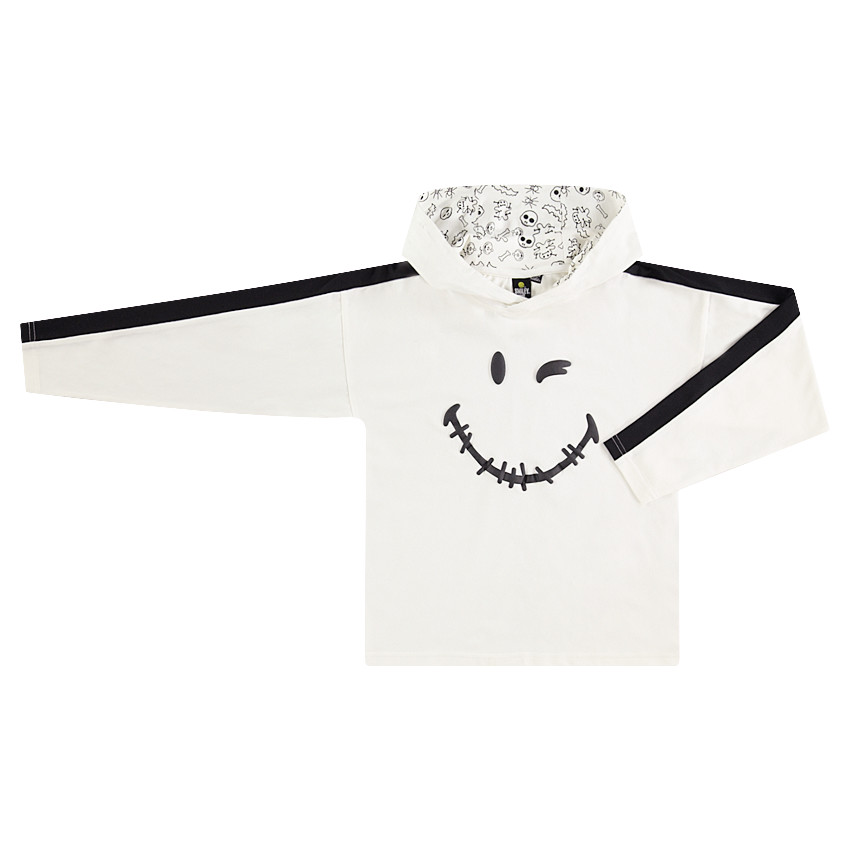 Júnior - Camiseta de manga larga con capucha y ©Smiley estampado 