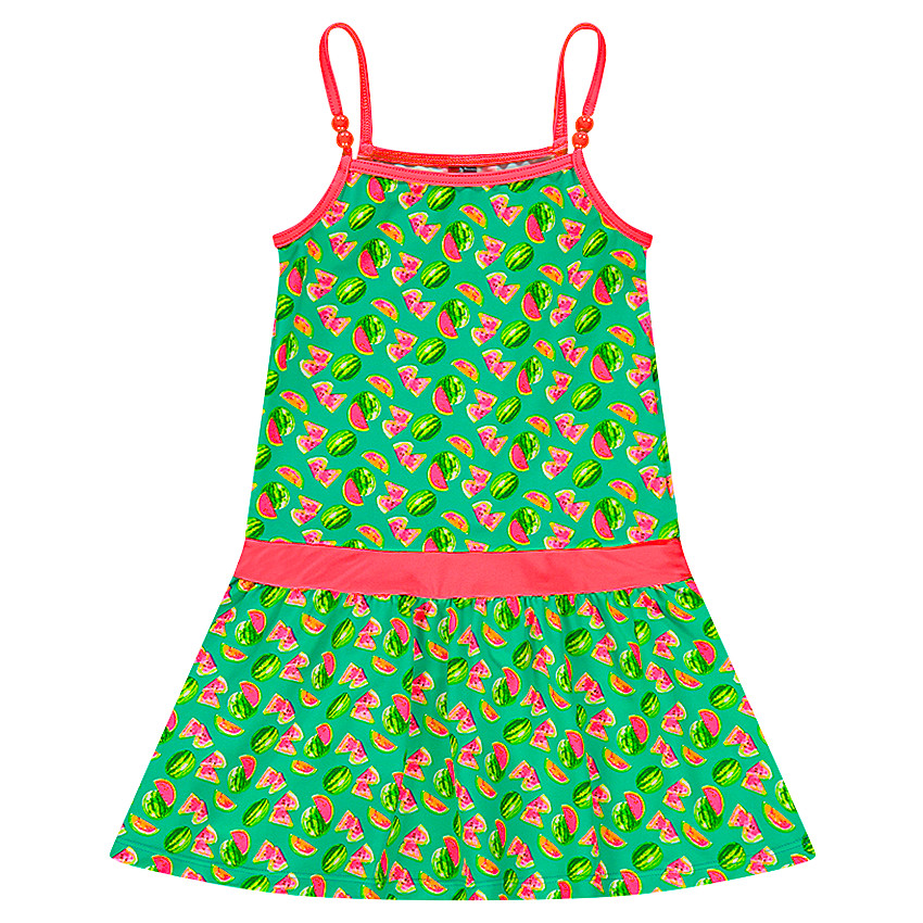 Vestido de playa con estampado de sandía 