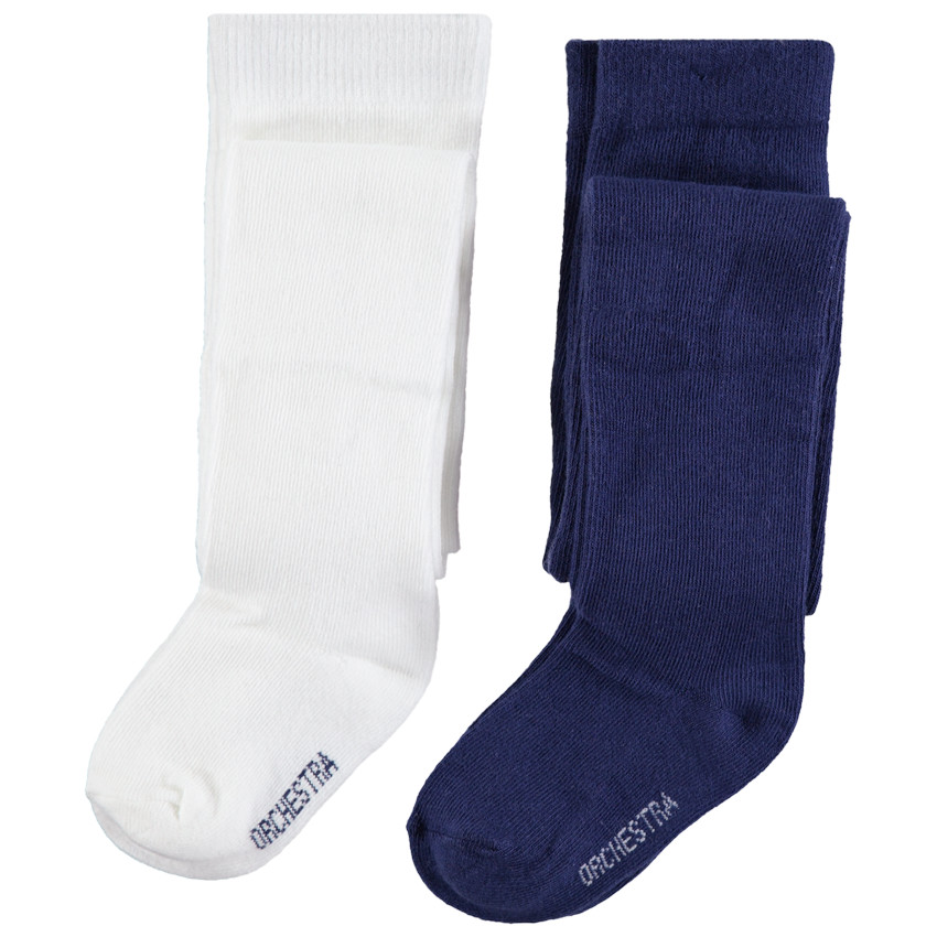 Pack de 2 medias gruesas rojas/gris jaspeado 