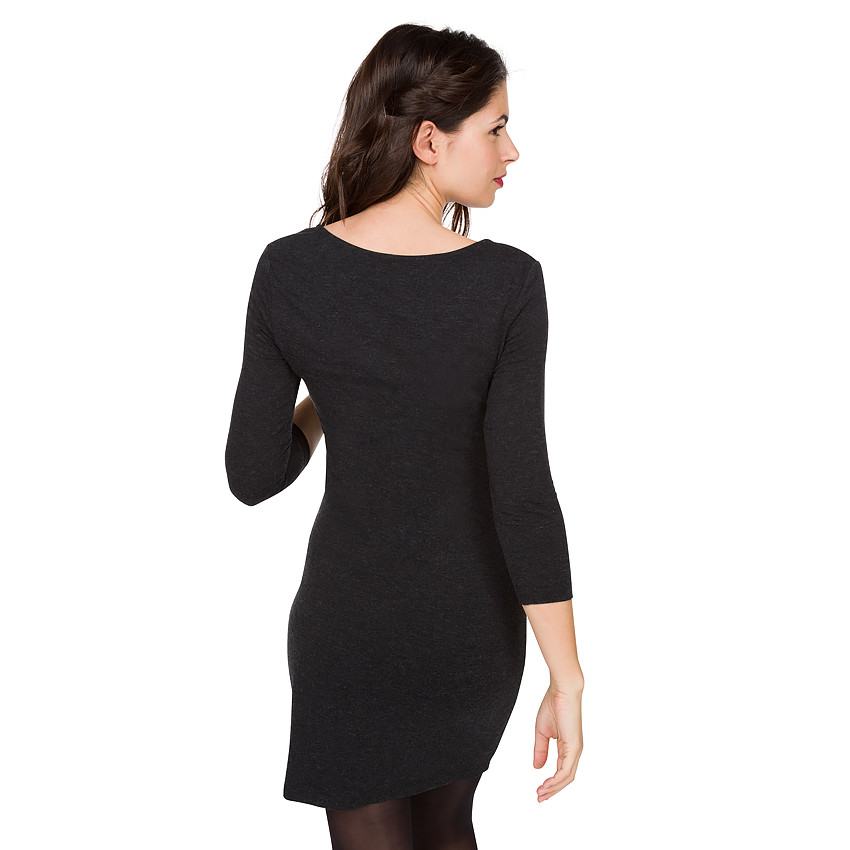 Vestido para el embarazo con combinación de pliegues 