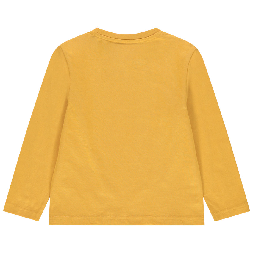 T-shirt manches longues en coton bio à motif fantaisie 