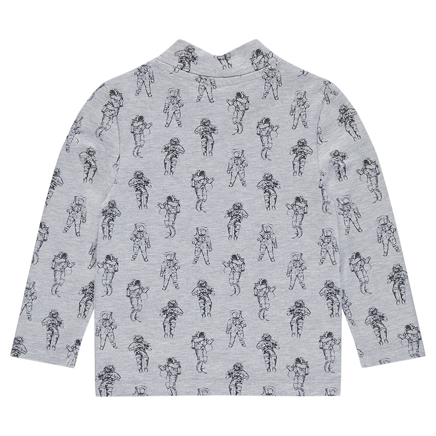 Camiseta de punto interior con estampado de astronautas all over 