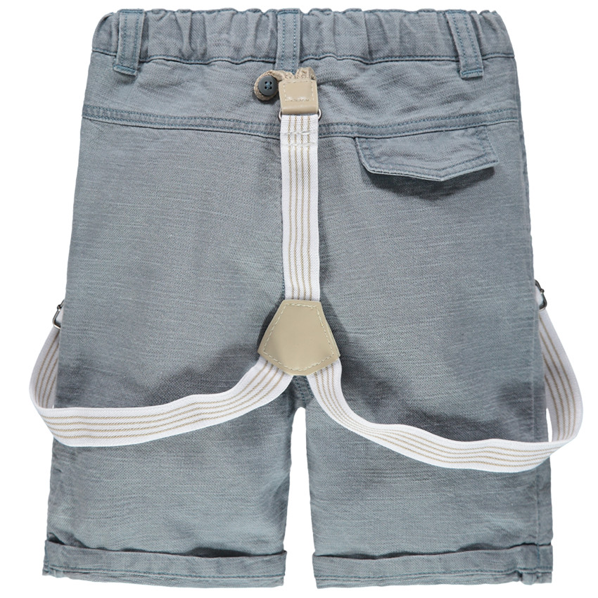 Bermudas jaspeadas con tirantes elásticos desmontables 