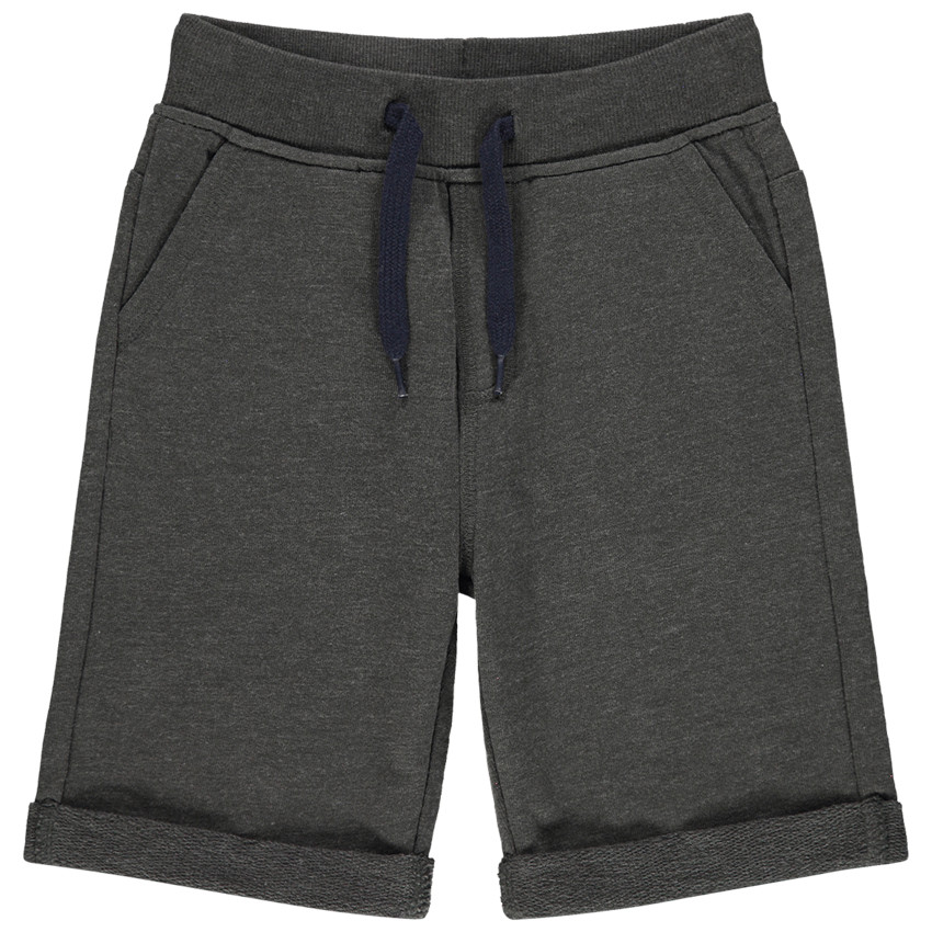 Bermudas de felpa jaspeada. 