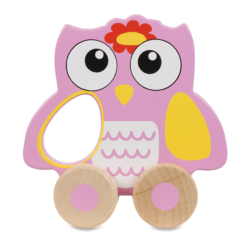 Sonajero Buho Roller - rosa 