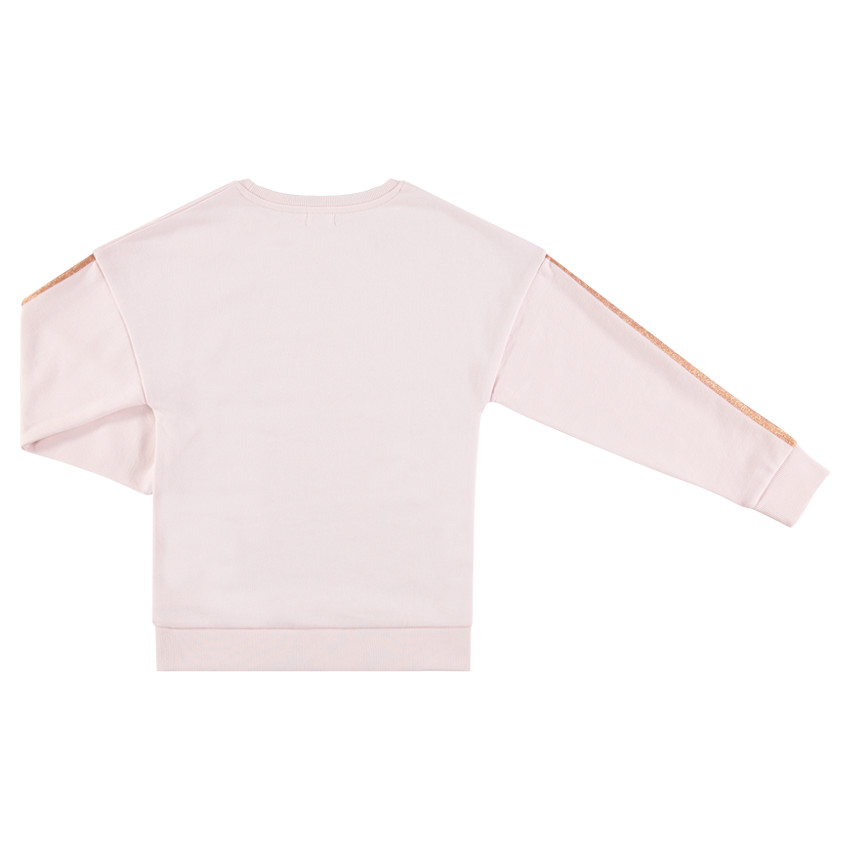 Júnior - Sudadera de felpa con bandas y mensaje brillante  Additional Júnior - Sudadera de felpa con bandas y mensaje brillante