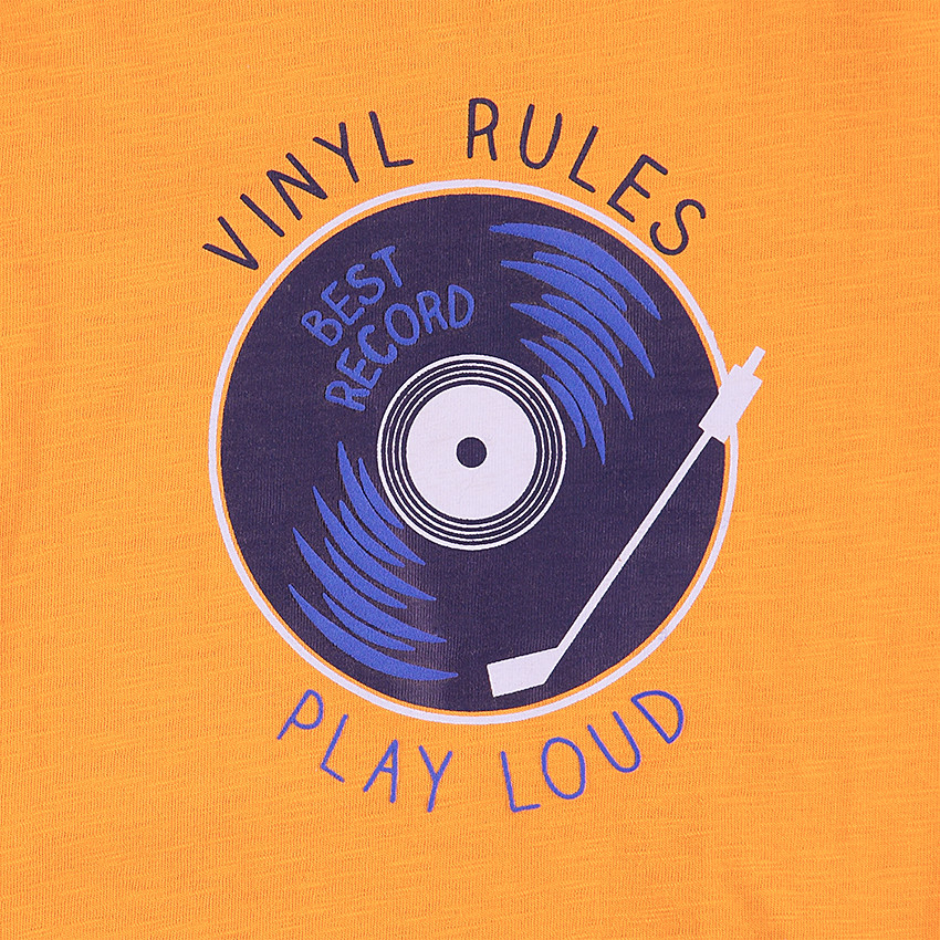 Camiseta de punto de manga larga con estampado de fantasía 