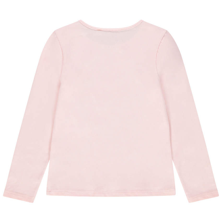 T-shirt manches longues en coton bio pour enfant fille 