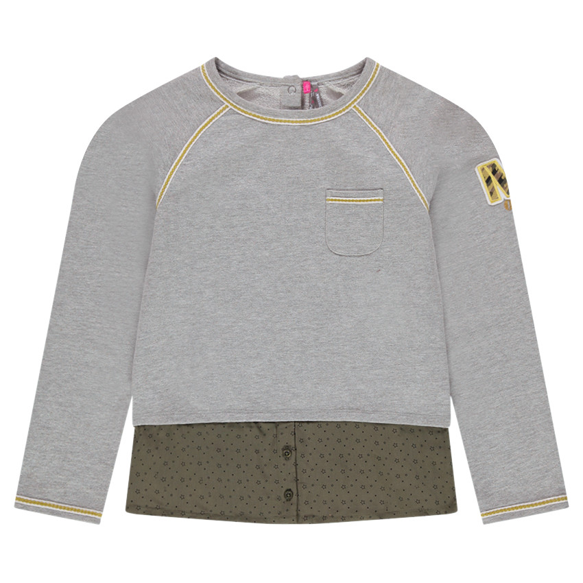 Júnior - Sudadera bimaterial efecto 2 en 1 