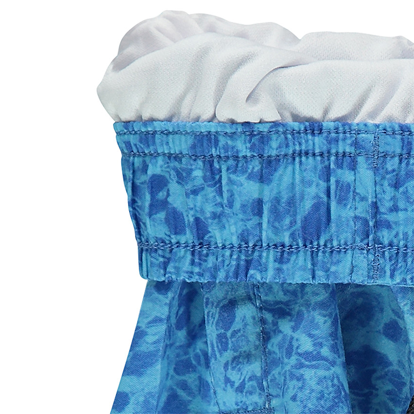 Júnior - Bermudas de baño con bandas que contrastan y estampado de piscina 