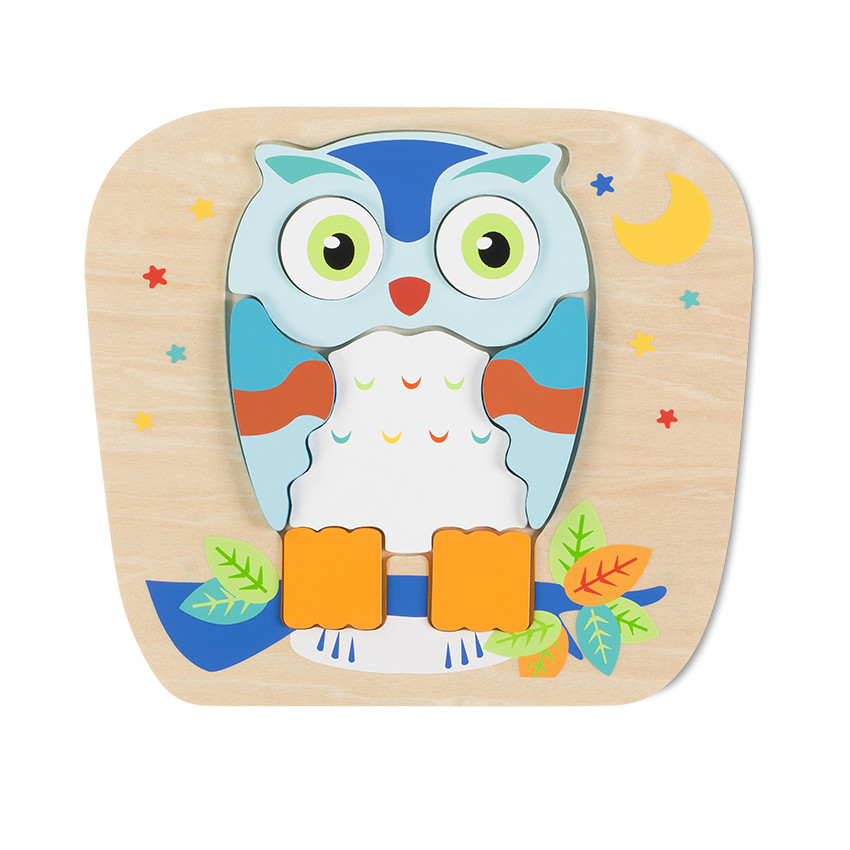 Puzzle buho - Azul 