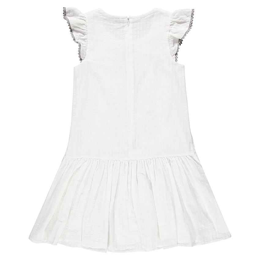 Vestido de tela de fantasía bordada 