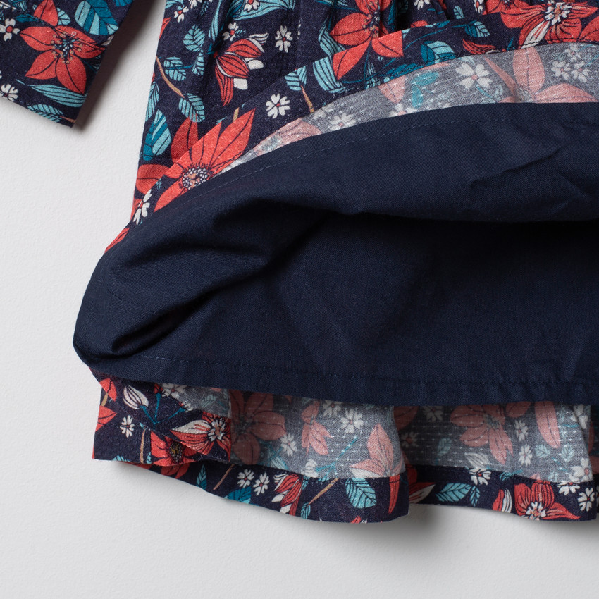 Robe manches longues imprimée fleurs all-over  Additional Robe manches longues imprimée fleurs all-over