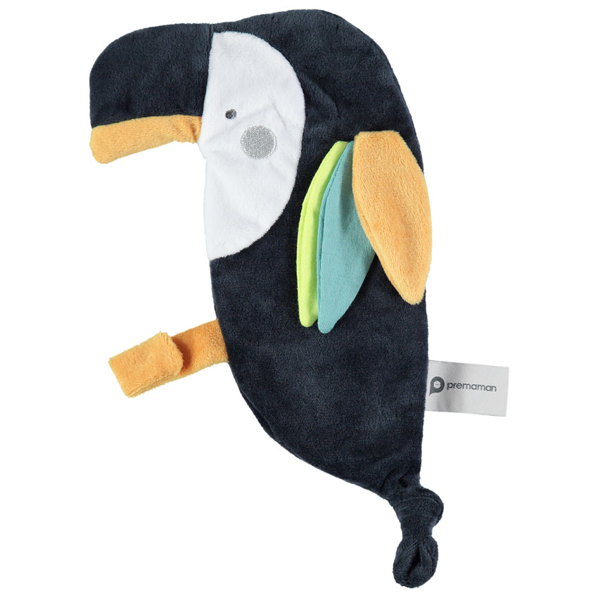 Doudou plat forme toucan 