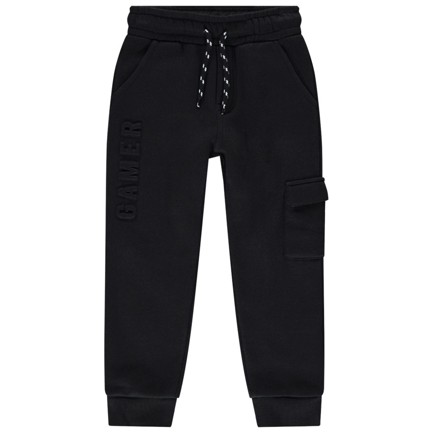 Pantalón de jogging de felpa con motivos en relieve  